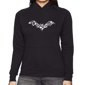 Womens LA Pop Art Bat Word Art Hoodie - image 1