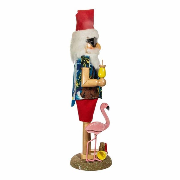 Kurt Adler 15.5in. Wooden Beach Santa Nutcracker