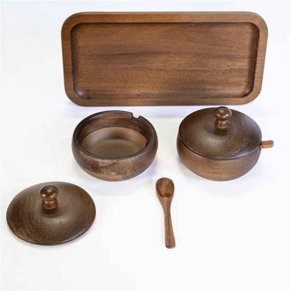 BergHOFF Acacia Wooden Spice Jar Set