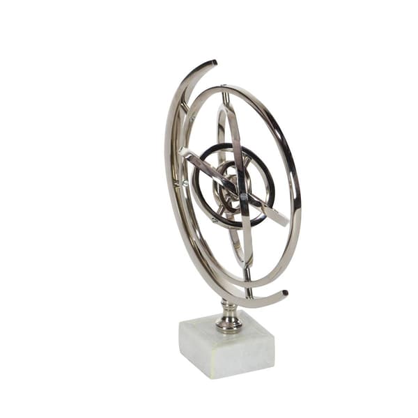 9th &amp; Pike® Silver Aluminum Glam Armillary
