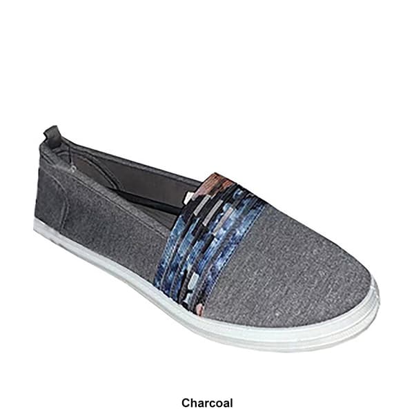 Womens Take A Walk Floral Band Slip On Fashion Sneakers