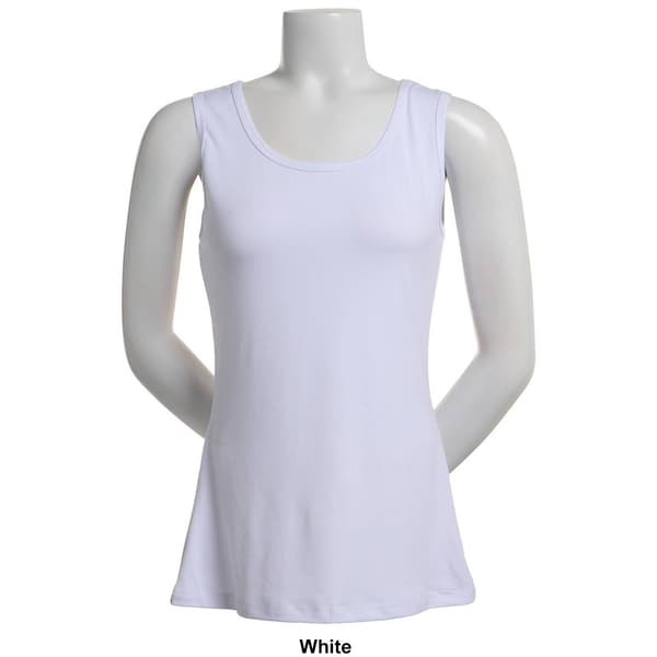 Womens Runway Ready Solid Milky Tank Top
