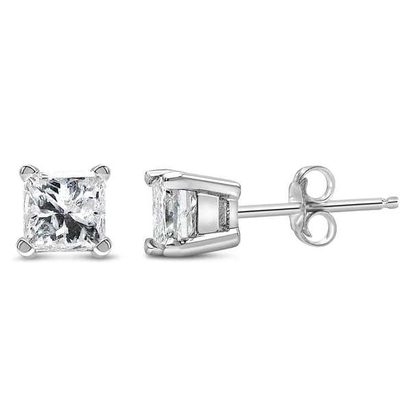 Haus of Brilliance 1/4ctw. Lab Grown Diamond Square Stud Earrings