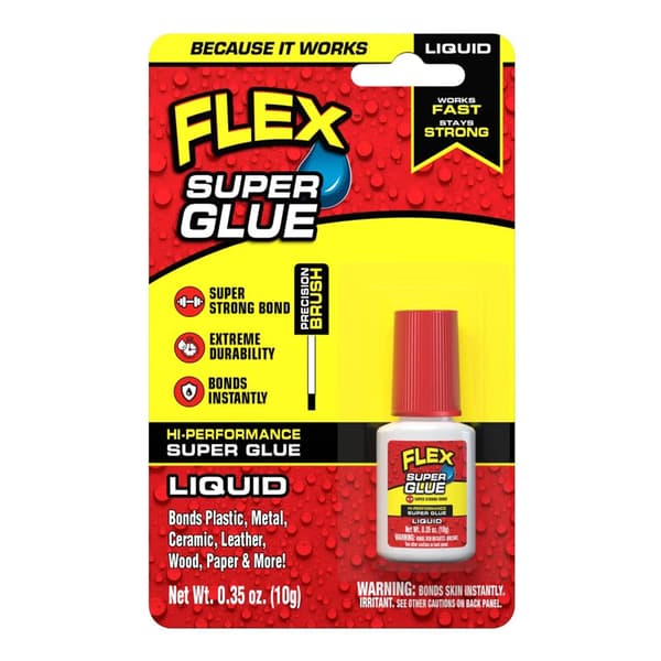 As Seen On TV 10g. Liquid Flex Super Glue Brush Top - image 