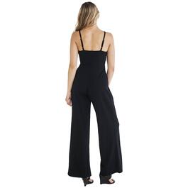Juniors Almost Famous&#8482; Knit Dobby Pleated Cami Jumpsuit w/Chain
