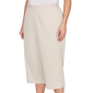 Plus Size Alfred Dunner Classics_S6 Solid Twill Button Hem Capri - image 5
