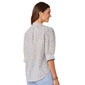 Womens Democracy Ruffled Placket Button Down Woven Top - image 3