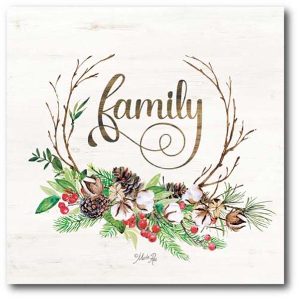 Courtside Market Holiday Family Gallery Wrapped Canvas Wall Art - image 
