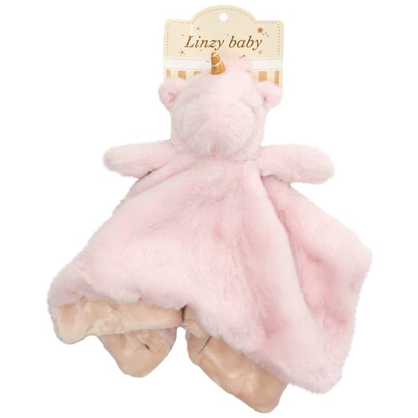 Linzy Toys Unicorn Snuggly Rattle Blanket - image 