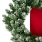 Northlight Seasonal Pre-Lit Flocked Wreaths on Ribbon - Set of 3 - image 3