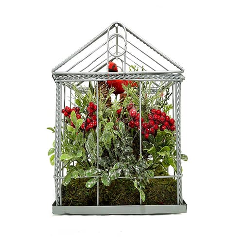 Northlight Cardinal Boxwood Artificial Christmas Greenhouse Decor