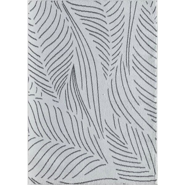 Mason Brooks Azalea Geometric Leaves Contemporary Area Rug - image 