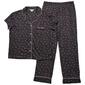 Womens Laura Ashley&#40;R&#41; Short Sleeve Dot Long Leg Pajama Set - Grey - image 1
