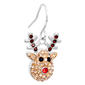 Athra Fine Silver Plated Crystal Reindeer Drop Earrings - image 2