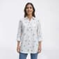 Womens Emily Daniels 3/4 Sleeve Floral Branch Button Down - image 1