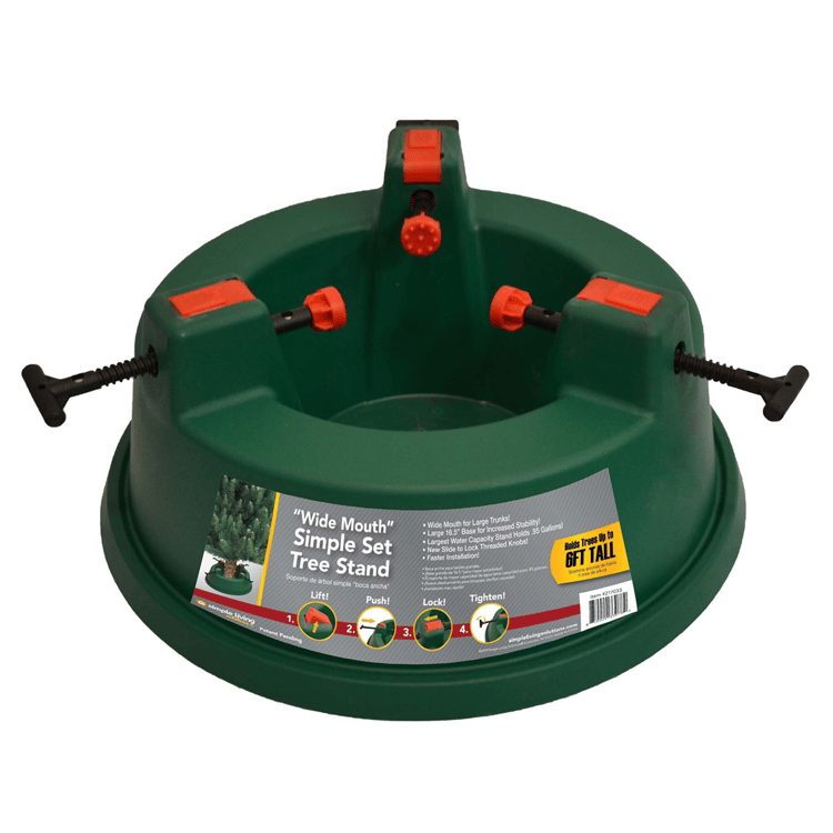 Simple Living Wide Mouth Simple Set Tree Stand For up to 6 Feet