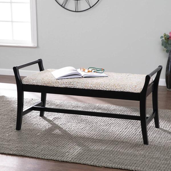 Southern Enterprises Kellworth Water Hyacinth Bench - image 