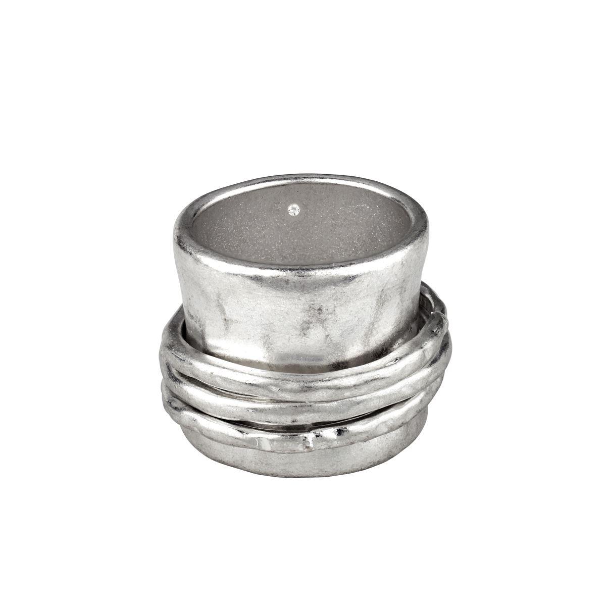 Roman Bella Uno Silver-Tone Ring