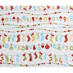 Spirit Linen Home™ Holiday Colorful Christmas Quilt Set