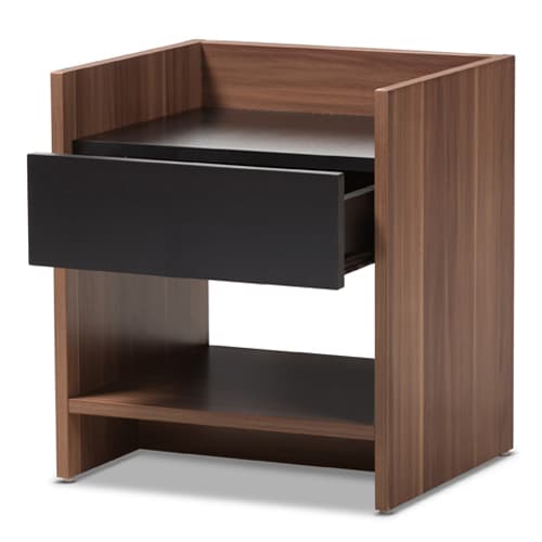 Baxton Studio Vanda 1 Drawer Nightstand