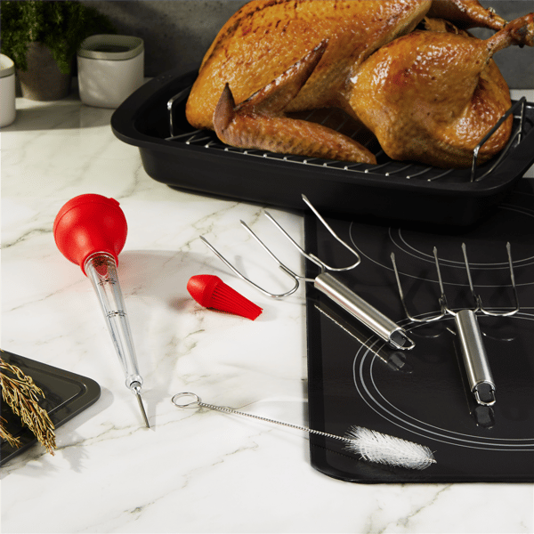 BergHOFF Leo Graphite 9pc. Ceramic Nonstick Cookware & Baster Set