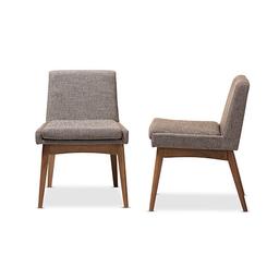 Baxton Studio Nexus 2pc. Upholstered Dining Side Chair Set