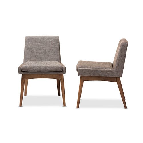 Baxton Studio Nexus 2pc. Upholstered Dining Side Chair Set