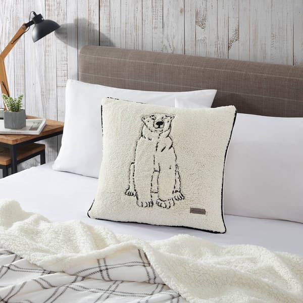 Eddie Bauer Cozy Polar Bear Decorative Pillow - 20x20