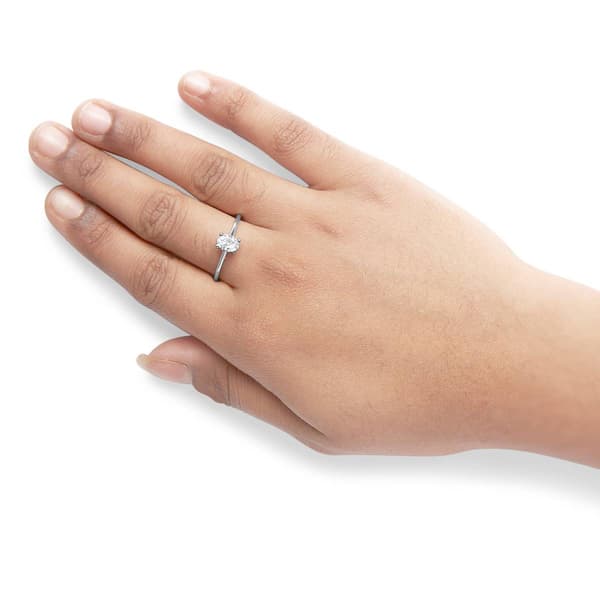 Haus of Brilliance 1/2ctw. Oval Lab Grown Diamond Engagement Ring