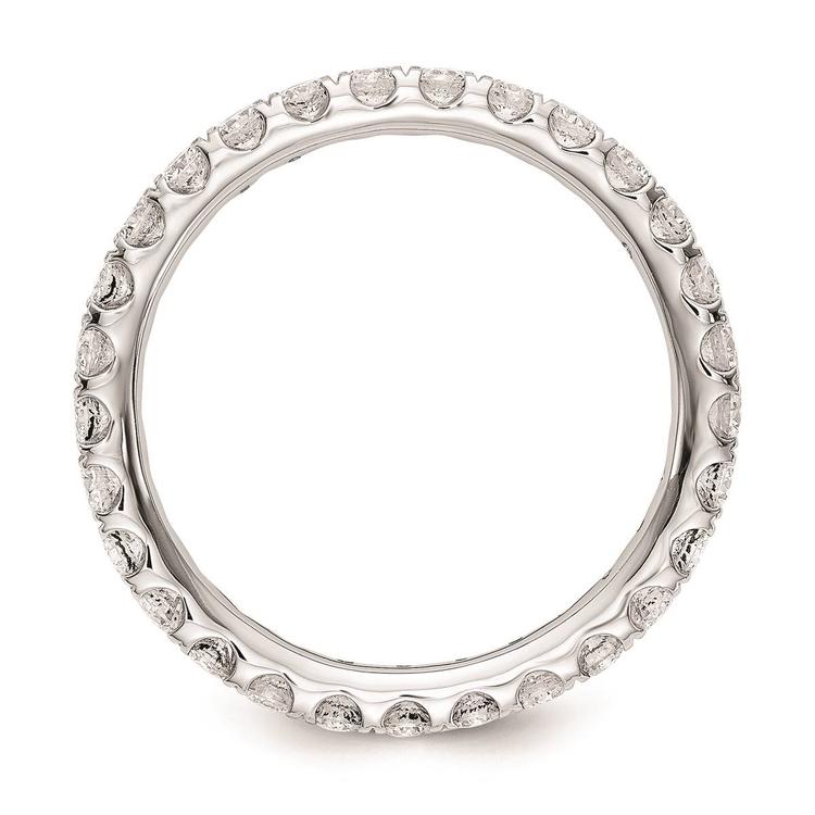 Pure Fire 14kt. White Gold Lab Grown Diamond Eternity Band