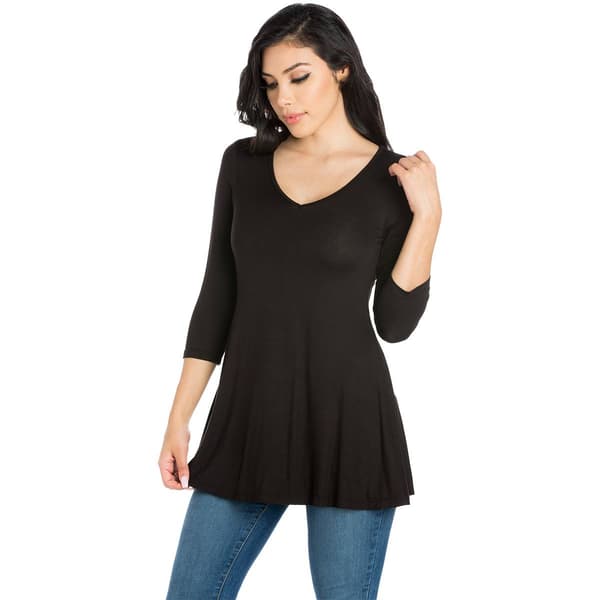 Womens 24/7 Comfort Apparel V-Neck Tunic