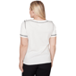 Petite Alfred Dunner Crowd Pleaser Sequin Stripe Blouse - image 1