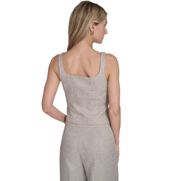 Womens Calvin Klein Zipper Front Textured Vest