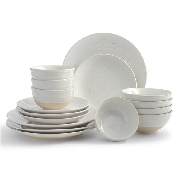 Sango Eliza Siterra Rustic White 16pc. Dinnerware Set - image 