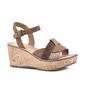 Womens White Mountain Simple Fabric Wedge Sandals - image 1