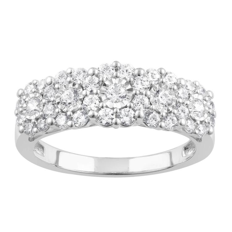 Nova Star(R) White Gold Lab Grown Diamond Engagement Ring