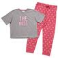 Womens Chamour Short Sleeve The Boss Jogger Pajama Set - image 1