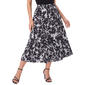 Petite NY Collection Pull On Printed Hacchi Skirt - Floral - image 1