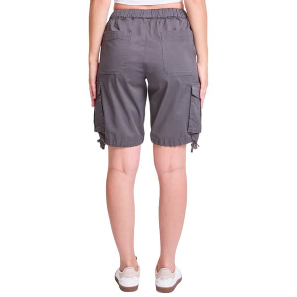 Juniors YMI® Mid Rise Cargo Long Shorts