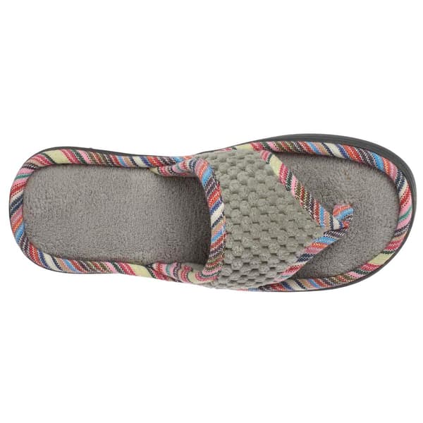 Womens Nanette Lepore Textured Thong Slippers