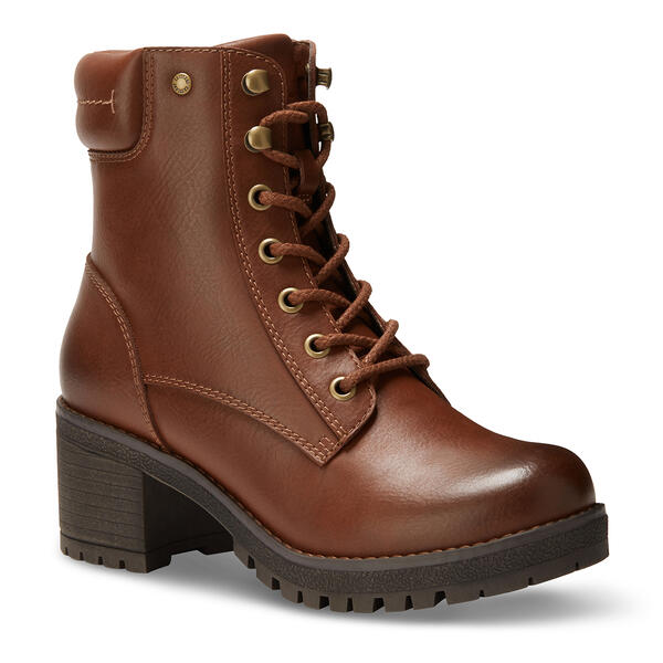 Womens Eastland Brynn Puff Collar Ankle Boots - image 