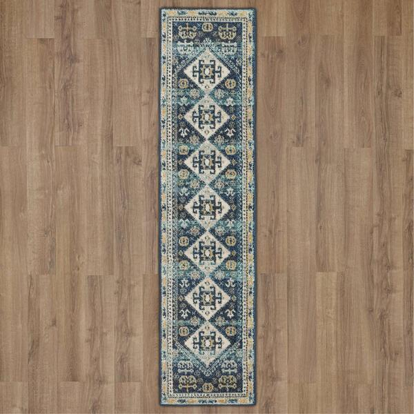Mohawk Home Endfield Blue Runner - image 