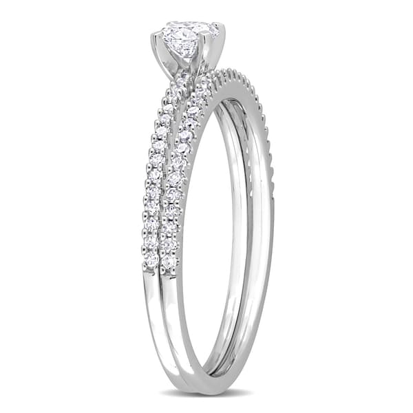 Diamond Classics™ 14kt. White Gold 1/2ct. Diamond Bridal Ring Set