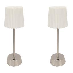 Adesso Rechargeable LED Table Lamp - Set of 2