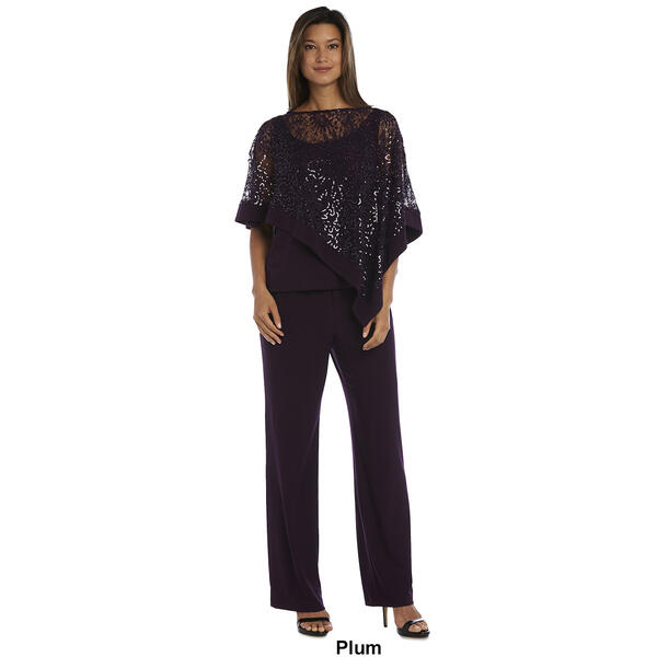 R&M Richards Womens Lace Sequined Pant Suit : : Clothing, Shoes &  Accessories
