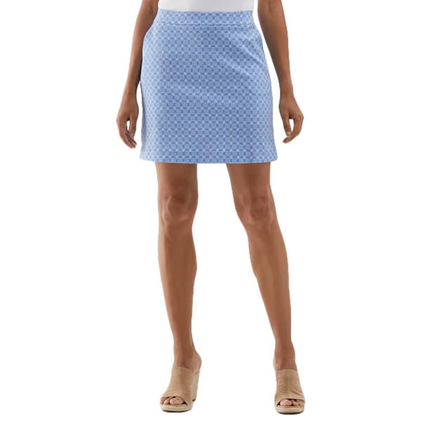 Womens Rafaella&#40;R&#41; Tile Print Stretch Skort with Pockets - image 