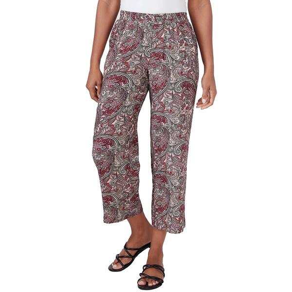 Womens Skye''s The Limit Contemporary Utility Paisley Pants - image 