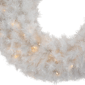 Northlight 36in. LED White Alaskan Pine Christmas Wreath - image 3