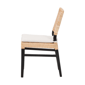 bali & pari Lesia Coastal Boho Rattan Dining Chair with Cushion - image 3