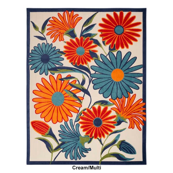 Nourison Aloha Daisy Contemporary Indoor/Outdoor Area Rug
